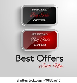 Special offer banner big sale for shopping advertisement eps10 vector illustration
