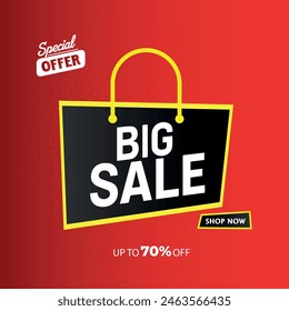 Special offer banner, big sale,sale banner vector
