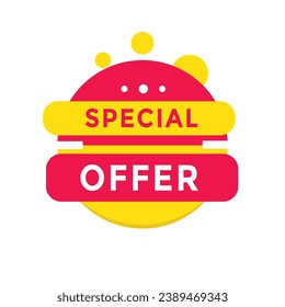 Oferta especial diseño de banners estilo moderno. Símbolo de descuentos para anuncio, marketing, publicidad de productos. Ilustración vectorial.
