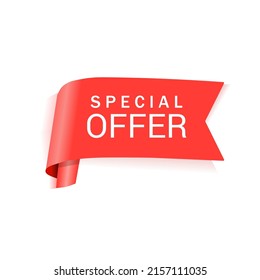 Special offer banner design. Icon special offer. Vector illustration special offer label.