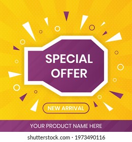 special offer banner design. promotion design element good for business campaign or advertising