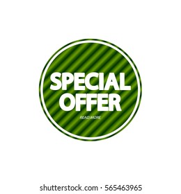 Special offer, banner design template, vector illustration