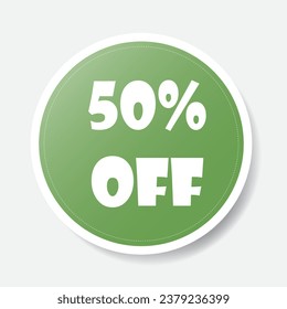 Special offer banner. Green circle. Vector illustration