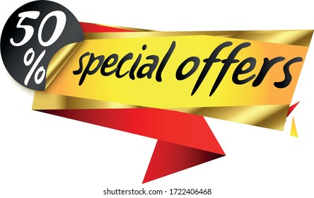 Special Offer Banner High quality original trendy , Vector format 