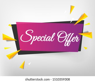 special offer banner modern design.Vector illustration.