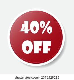 Special offer banner. Red circle. Vector illustration