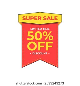 Special offer banner. Sale badge. Sale discount promotional banner. Discount sale banner for retail advertisement, e-commerce, social media, online store