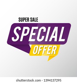special offer banner sale modern design