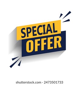 Special Offer Banner Sale banner template design, Big sale special offer. end-of-season special offer banner. vector illustration.