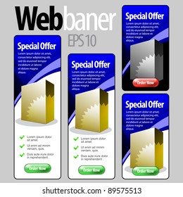 Special Offer Banner Set Vector