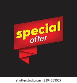 special offer banner. vector design 