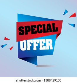 Special Offer Banner vector format