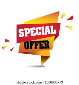 Special Offer Banner vector format