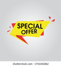special offer banner, vector format