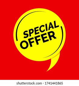 banner de oferta especial, formato vectorial