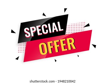 Special Offer Banner Vector Format On Stock Vector (Royalty Free ...