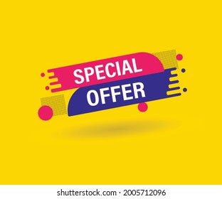 special offer banner , Vector format new creative design eps 10