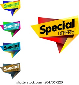 Special offer banner , Vector format