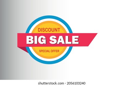 special offer banner , Vector format. big sale. Sale banner template design, Big sale special. Super Sale, end of season special offer banner. vector illustration.