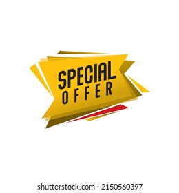 special offer banner , Vector format sale banner template design.
