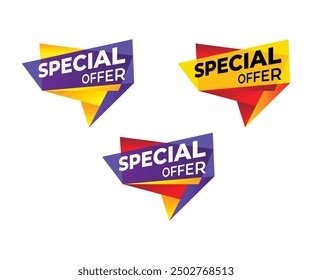 Oferta especial Anuncio, formato Vector