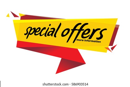 special offer banner , Vector format  - Shutterstock ID 586903514