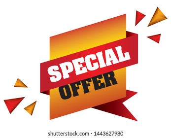 Special Offer banner vector illustration