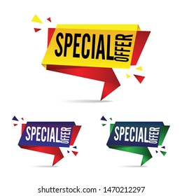 Special Offer Banner vector illustration.