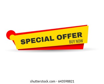 Special offer banner vector illustration