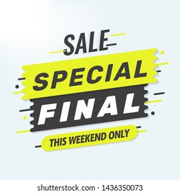 special offer banner.final sale banner 