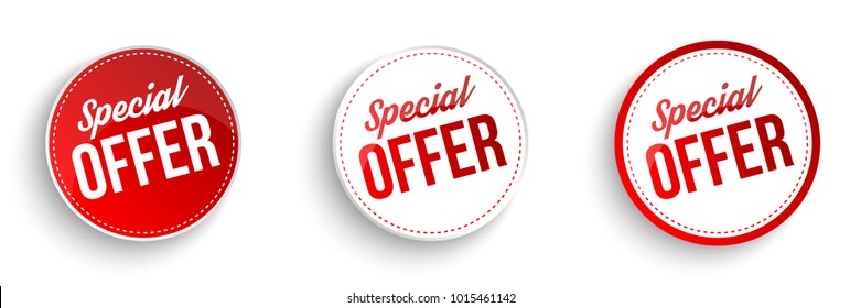 Special offer banners. Vector illustration.