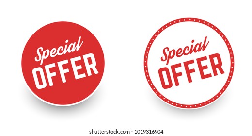 Special offer banners. Vector illustration.