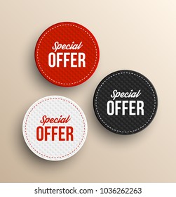 Special offer banners. Vector illustration.