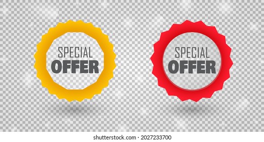 Special offer banners. Vector illustration.