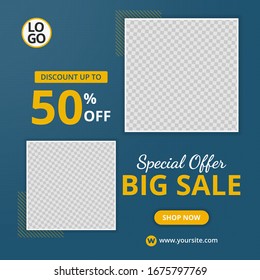 special offer big sale social media template post for ads