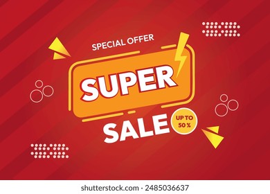 special offer black flash sale isolated on black background. red color banner super sale banner.