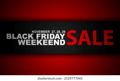 Special offer black Friday banner. Design template for Black Friday sale, advertising, social media