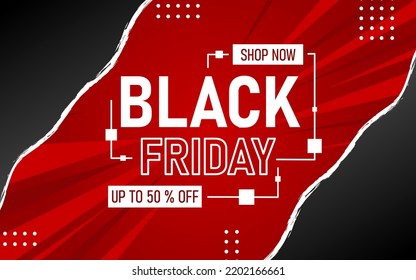 Special offer black friday sale banner design