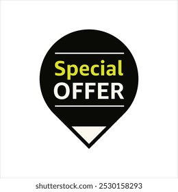 Oferta especial Etiqueta de pin redondo negro y amarillo