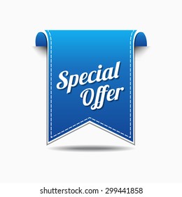 Special Offer Blue Vector Icon Design