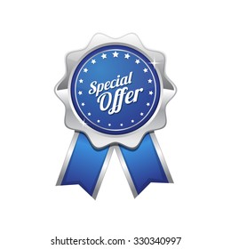 Special Offer Blue Vector Icon Design