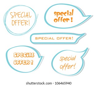 Special offer bubble set