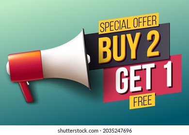 Special offer: Buy 2, get 1 free - Shutterstock ID 2035247696