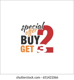 Oferta especial. Compre dois e ganhe três