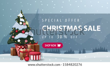 Similar – Image, Stock Photo The Christmas tree grows in autumn