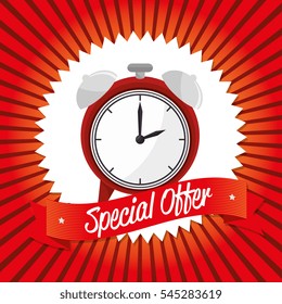 special offer clock banner design