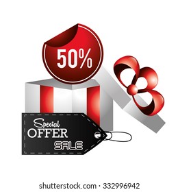 Special offer concept with black friday icons design, vector illustration 10 eps graphic.