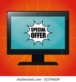 Special offer concept label with sale icons, vector illustration 10 eps graphic.
