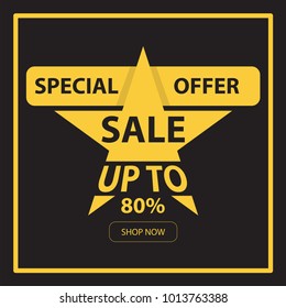 special offer design, big sale, shopping now, banner design for social media sale and promotion