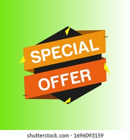 diseño de oferta especial, formato vectorial